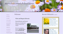 Desktop Screenshot of marshallanderleweinfuneralhome.com